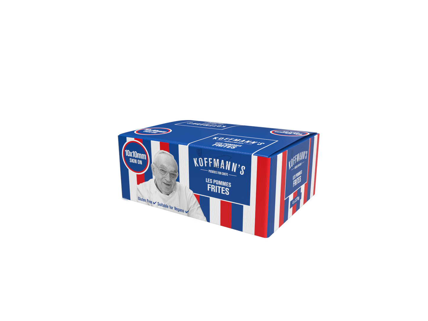 Frozen Chips - Koffmann's Les Pomme Frites Skin On 10x10mm Dark Blue Box